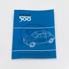 Notice d'entretien Fiat 500, 16ème édition. Le manuel de révision pour votre Fiat 500.