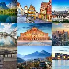 Eine reiseziele liste: Berge, malerische Städte, Kanäle, Opernhäuser, Skylines und Ostseestrände.