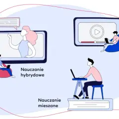 Nauczanie hybrydowe: Co to znaczy? Modele, zalety i wyzwania