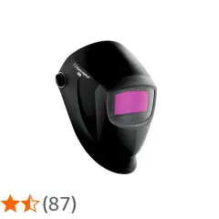 Kask spawalniczy Speedglas 9002x z fioletowym filtrem.
