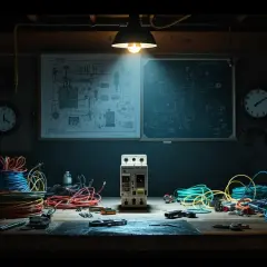 Warsztat elektryka z przewodami i wyłącznikiem. Czy można podłączyć różnicówkę bez uziemienia?