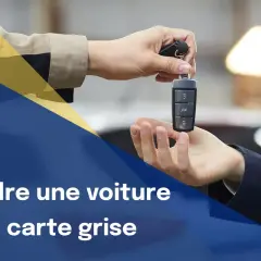 Passage de clés pour vendre une voiture sans carte grise. Transaction automobile simplifiée.