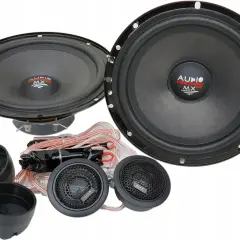 Zestaw głośników samochodowych Audio System MX EVO, idealny do Opel Astra H. W komplecie dwa głośniki niskotonowe, dwa tweetery i okablowanie.