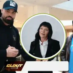 Gosia, z jej magicznym uśmiechem, w okręgu, obok mężczyzny w czapce i kobiety w niebieskiej koszulce.