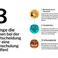 3 Tipps für Ihre Umschulung: Beratung, Vergleichen, Infomaterial. Informieren Sie sich über krankenschwester umschulungsmöglichkeiten.