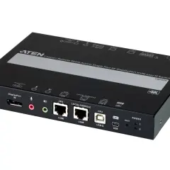 Appareil KVM réseau ATEN CN9950, un switch 4K DisplayPort pour accès local/distant. Il permet de gérer plusieurs ordinateurs via un seul poste.
