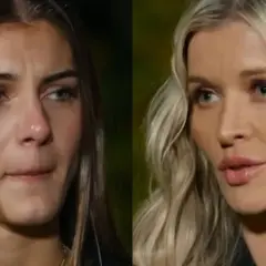 Dwie uczestniczki Top Model, jedna ze smutną miną, druga z wyrazem skupienia. Kto odpadnie z top model?