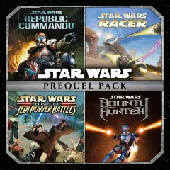 Star Wars Prequel Pack: Republic Commando, Racer, Jedi Power Battles, i Bounty Hunter.