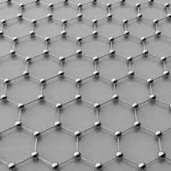 Abstrakte Darstellung eines molekularen Gitters, wie es in nanopartikel sonnencreme verwendet wird.