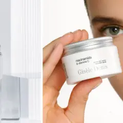 Crema Giséle Denis con niacinamida y vitamina C, para día y noche, de rápida absorción. Un toque de luminosidad para tu piel.