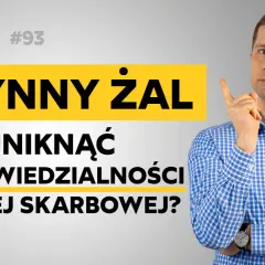 Czynny żal do urzędu skarbowego: jak uniknąć odpowiedzialności karnej skarbowej? Podcast #93. Mężczyzna wskazuje palcem.