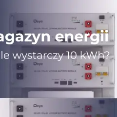 Magazyn energii 10 kWh – ile wystarczy na zasilenie domu? Widoczne moduły bateryjne Doyo.