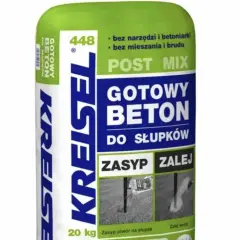 Gotowy beton Kreisel Post Mix do słupków. Worek 20 kg. Proste przygotowanie: zasyp i zalej. Idealny do budowy słupków.