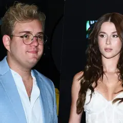 Roksana Węgiel z mężem, Kevinem, na evencie.