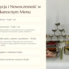 Tradycja i nowoczesność w wielkanocnym menu. Oferujemy catering wielkanocny Warszawa: jajka faszerowane, wegańskie pasty, tartę z kiełbaską i warzywa.