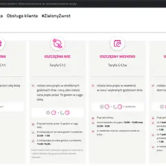 Porównanie taryf Tauron: G11, G12, G12w i G13. Taryfa G13 oferuje niższe ceny prądu przy ogrzewaniu domu lub podgrzewaniu wody.