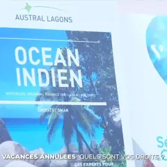 Vacances annulées : le remboursement est-il possible ? Le magazine "Océan Indien" et des publicités pour des voyages.