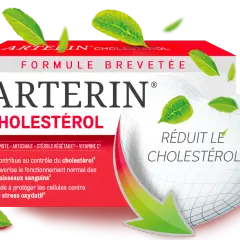Arterin, une formule brevetée avec vitamine pour baisser le cholestérol. Aide au contrôle du cholestérol et à la protection des cellules.