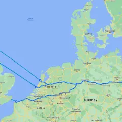Trasa z Polski do Anglii przez Niemcy i Holandię. Sprawdź, ile płynie prom z Polski do Anglii, planując podróż.