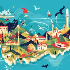Mapa atrakcji turystycznych Albanii - Top miejsca do odwiedzenia