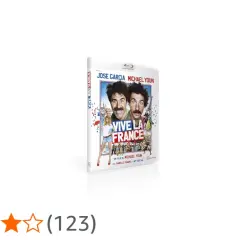 Płyta Blu-ray z filmem "Vive la France" z komikami Josem Garcią i Michaelem Younem.