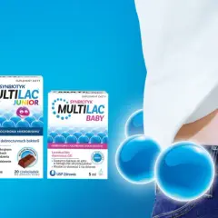 Synbiotyk MULTILAC dla całej rodziny: 60+, Junior, Baby. Dbaj o swój mikrobiom z USP Zdrowie.