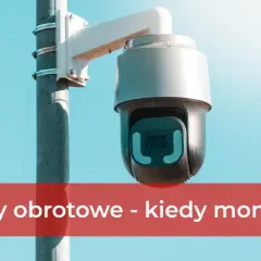 Kamera obrotowa na słupie, idealna jako jaka kamera na działkę. Zapewnia bezpieczeństwo i monitoring.