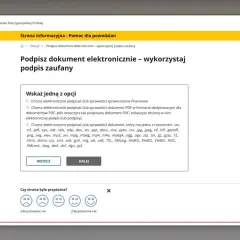 Jak podpisać dokument profilem zaufanym? Strona gov.pl wyjaśnia, jak elektronicznie podpisać dokumenty PDF i inne formaty.