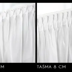 Porównanie marszczenia firan na taśmie 5 cm i 8 cm. Różne sposoby upinania firan.