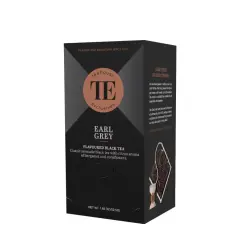 Pudełko herbaty Teahouse Exclusive Earl Grey, klasyczna czarna herbata z aromatem bergamotki i bławatka.