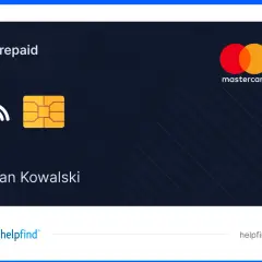 Karta prepaid Mastercard z chipem i symbolem płatności zbliżeniowych, należąca do Jana Kowalskiego. To jeden z rodzajów kart płatniczych.