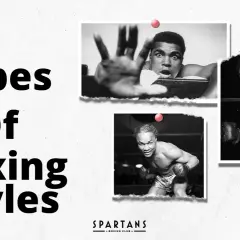 Exploring different boxing styles with iconic fighters. The image showcases legendary boxers, hinting at the diverse approaches to the sport.