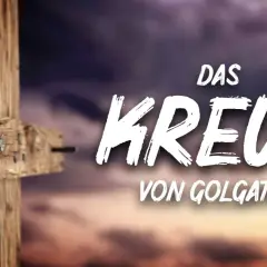 Das Kreuz von Golgatha, ein Symbol des Karfreitag und der bibelstelle, mit einem Nagel, der durch das Holz geschlagen ist.