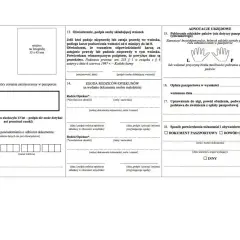 Formularz wniosku o wydanie dokumentu, gdzie zaznaczamy płeć, składamy podpis, podajemy dane kontaktowe, a także zgodę rodziców na wydanie dokumentu. Wniosek o malta na dowód.