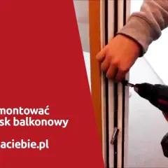 Montaż zatrzasku w drzwiach balkonowych z ruchomym słupkiem - krok po kroku