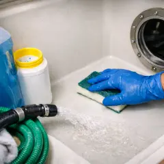 Pulizia del serbatoio acqua potabile: quale scegliere? Detergenti, spugna e tubo per un lavaggio accurato.