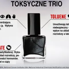 Czy lakier do paznokci jest szkodliwy? Formaldehyd, toluen i ftalan dibutylu to toksyczne trio w lakierach, szkodliwe dla zdrowia.