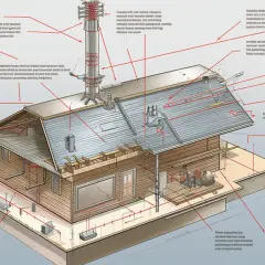 Instalacja odgromowa na dachu - Piorunochron, odgromienie, odgromówka