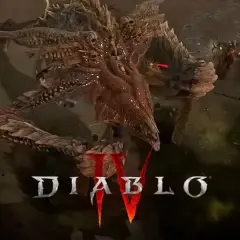Potworny diablo 4 boss świata walczy z bohaterami.
