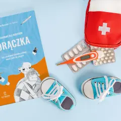 Przewodnik "Gorączka" dla rodziców, termometr, leki i czerwona apteczka - wszystko, co potrzebne, gdy u dziecka pojawi się gorączka.