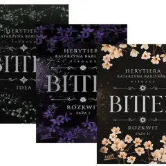 Okładki książek z serii "Bitter". Co to znaczy? Tajemnicza historia Katarzyny Barlińskiej.