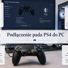 Jak podłączyć pada do laptopa przez bluetooth? Instrukcja pokazuje połączenie USB i bezprzewodowe, konfigurację DS4Windows i Steam Input.