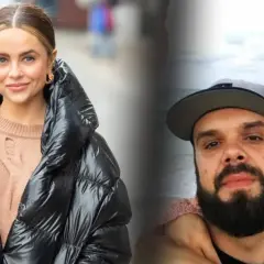 Gabi Drzewiecka z partnerem na zdjęciu. Ona w czarnej, puchowej kurtce, on w czapce z daszkiem.