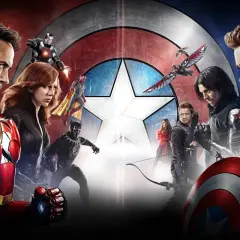 Postacie Marvela: Iron Man, Czarna Wdowa, Czarna Pantera, Vision, Sokół, Zimowy Żołnierz, Kapitan Ameryka, Hawkeye, Scarlet Witch.