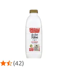 Bouteille de lait Ribot Paysan Breton, parfait pour une recette de buttermilk maison.