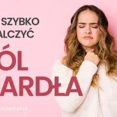 Kobieta z bólem gardła, szuka skutecznych sposobów, co na ból gardła.