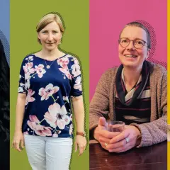 Vier Frauen, die über ihre Kritik an der Kirche sprechen.