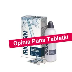 Irygator do nosa i zatok Irigasin. Zestaw zawiera irygator i 12 saszetek. Pan Tabletki poleca!