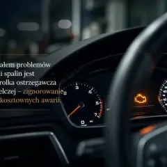 Kontrolka silnika świeci się, sygnalizując zapchany DPF. Objawy ignorowane prowadzą do kosztownych awarii.