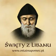 Święty z Libanu, obraz przedstawiający św. Charbela, zachęca do 9-dniowej litanii.